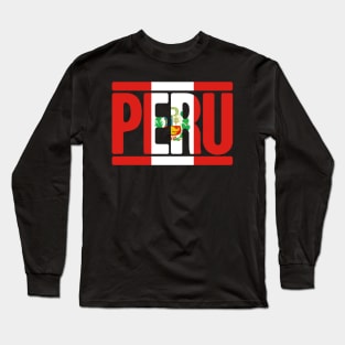 Peruvian Peru Flag Long Sleeve T-Shirt